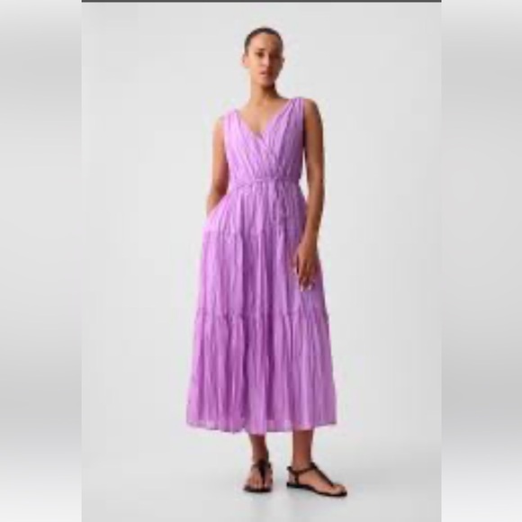 Pleated, Tiered Maxi dress - Picture 2 of 7